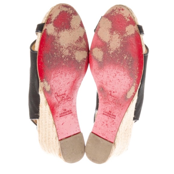 CHRISTIAN LOUBOUTIN size 38 platform wedge heels - Picture 2 of 16